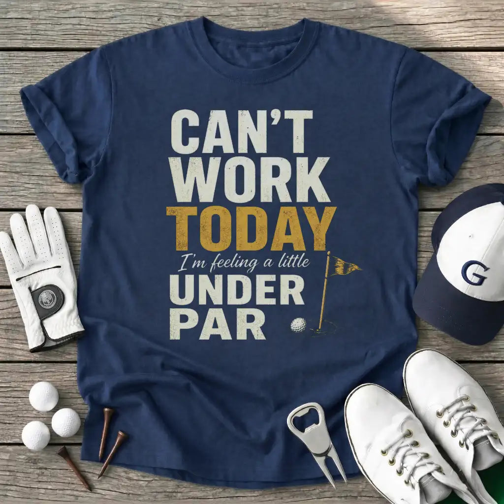 Navy / S Cant Work Today T-Shirt