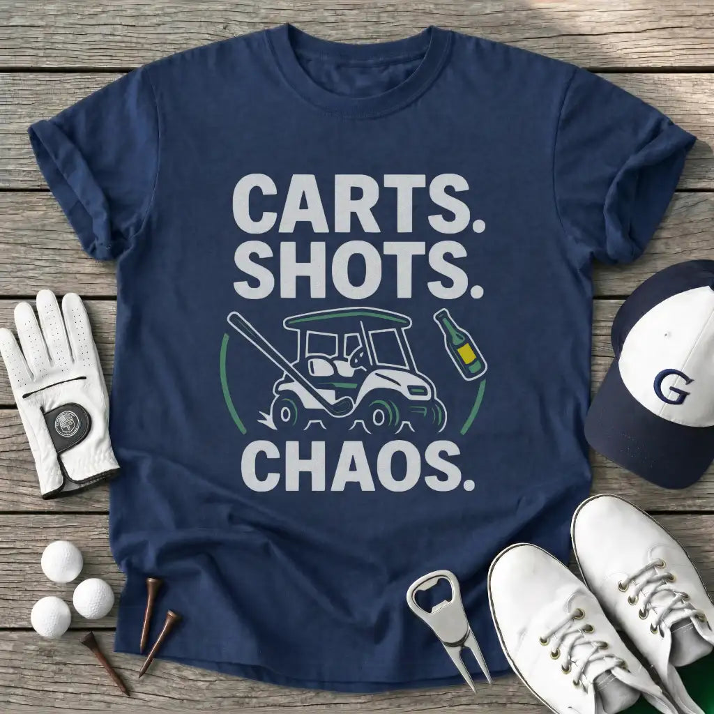 Navy / S Carts Shots Chaos T-Shirt