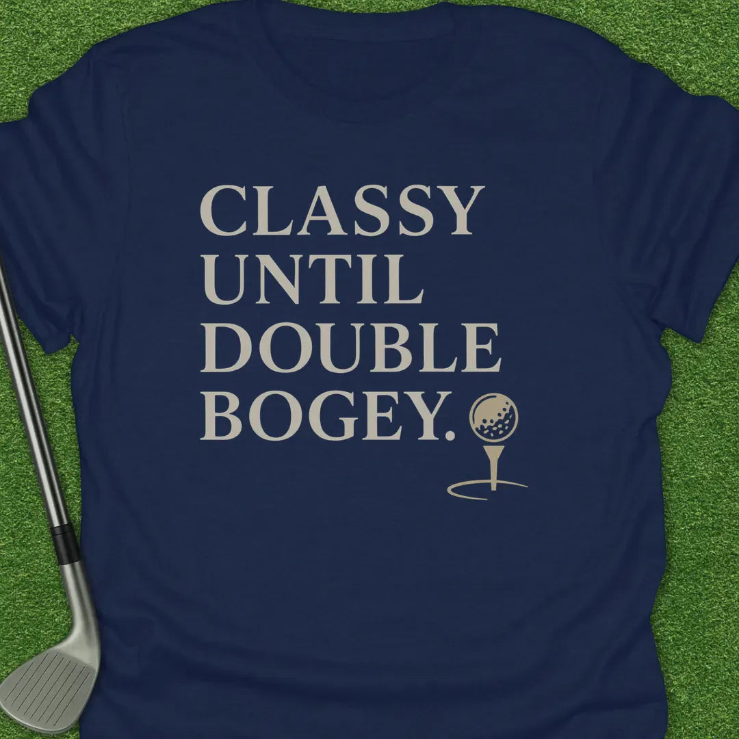 Navy / S Classy Until Double T-Shirt