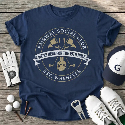 Fairway Social Club T-Shirt in Navy