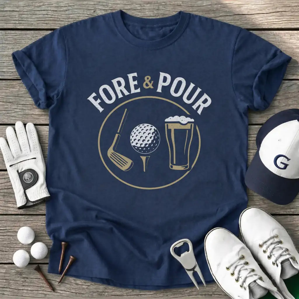 Navy / S Fore Pour T-Shirt