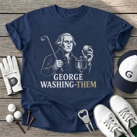 George Washingthem T-Shirt in Navy