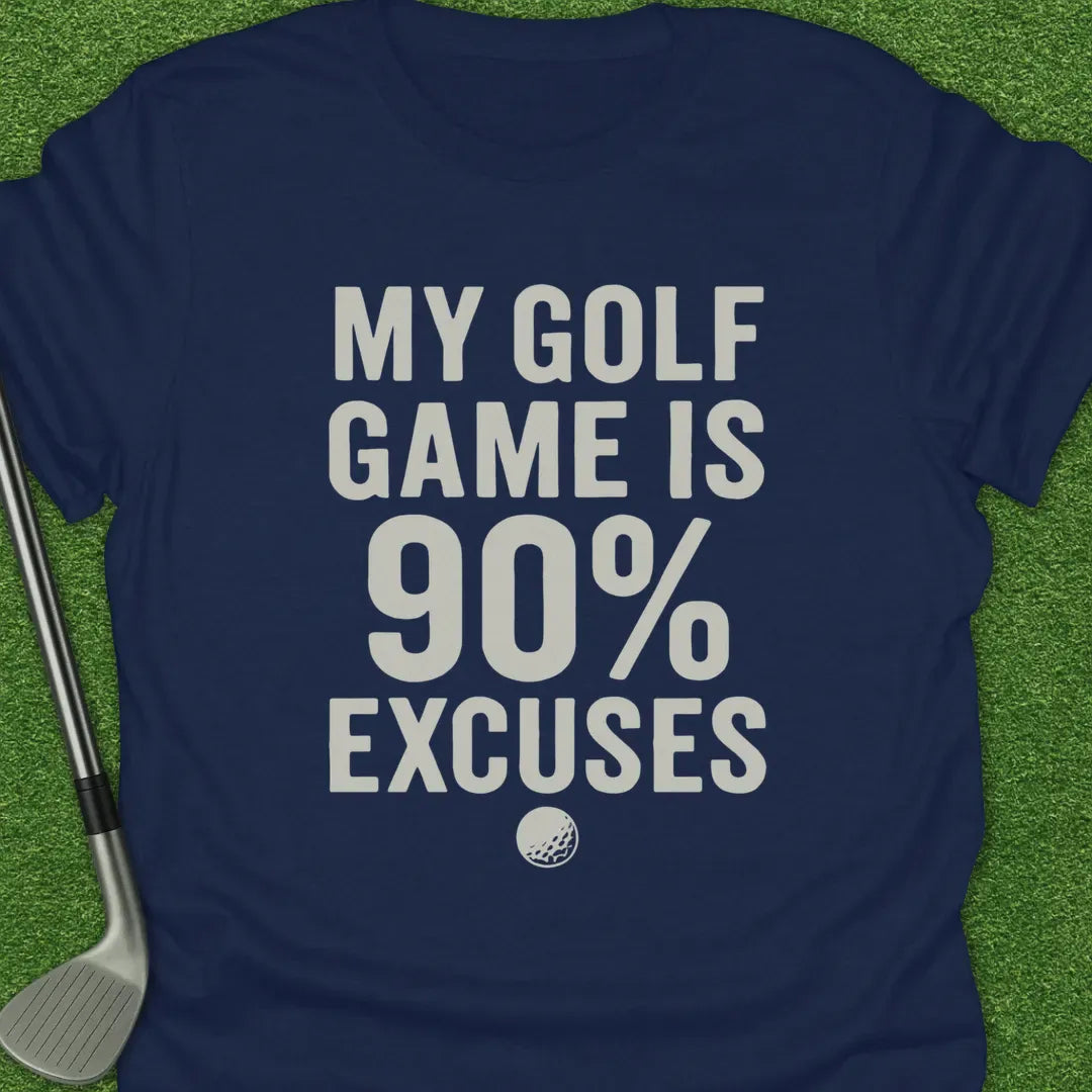 Navy / S Golf Game Excuses T-Shirt