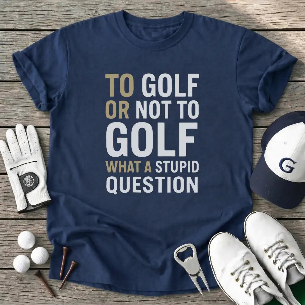 Navy / S Golf Not Golf What T-Shirt