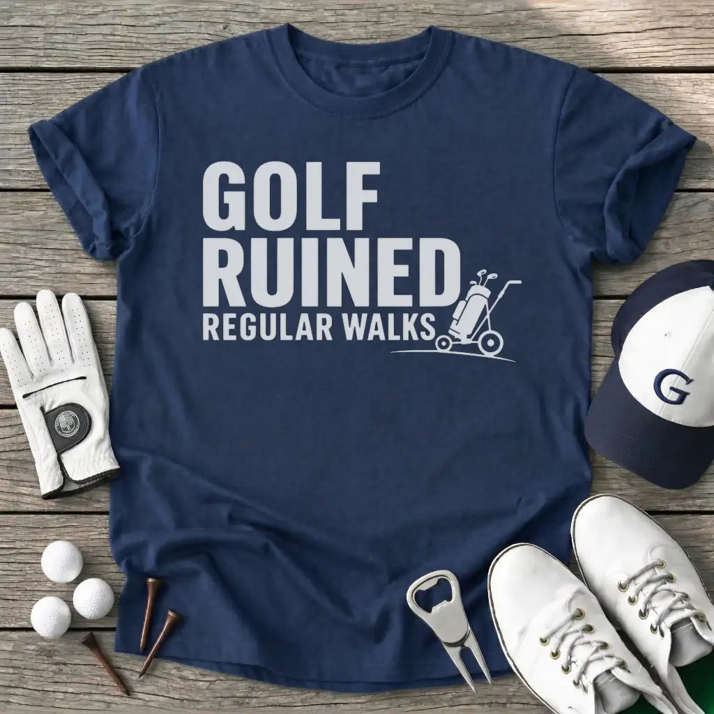Golf Ruined Regular T-Shirt in Navy