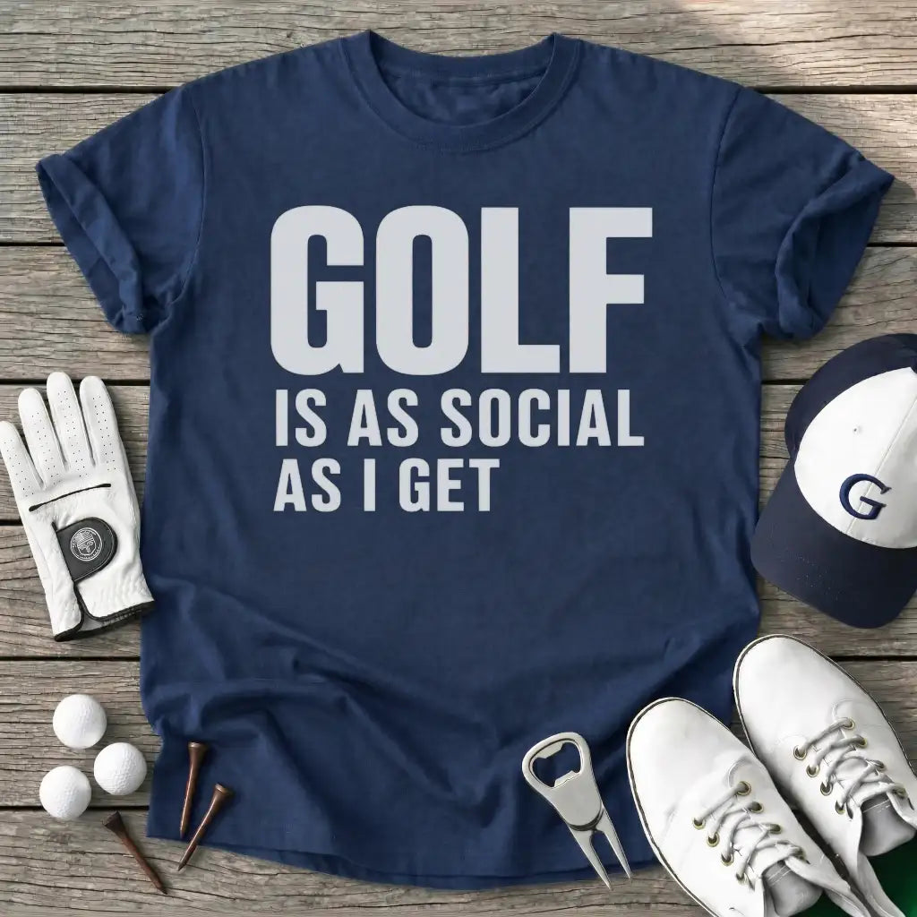 Golf Social Get T-Shirt in Navy