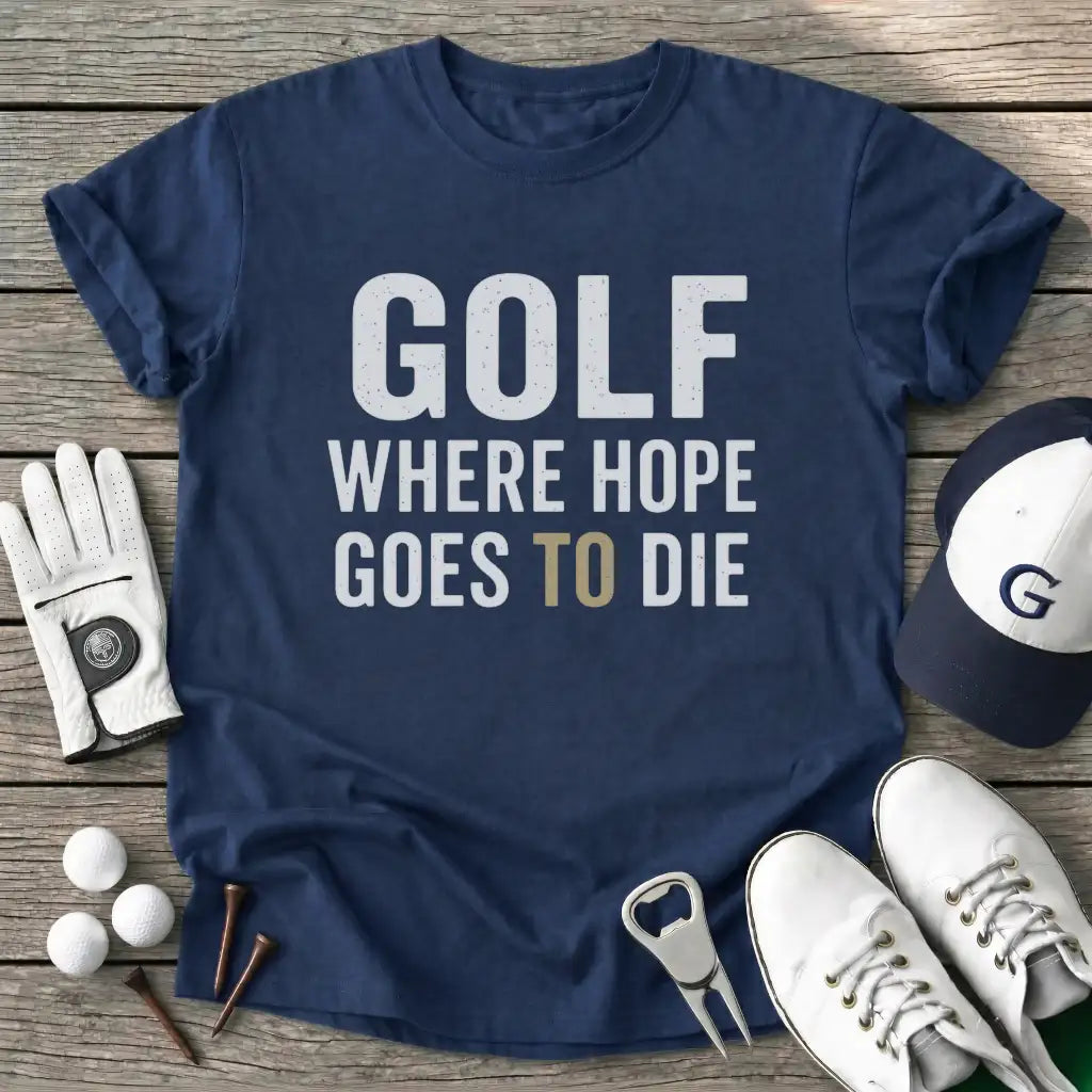Navy / S Golf Where Hope T-Shirt