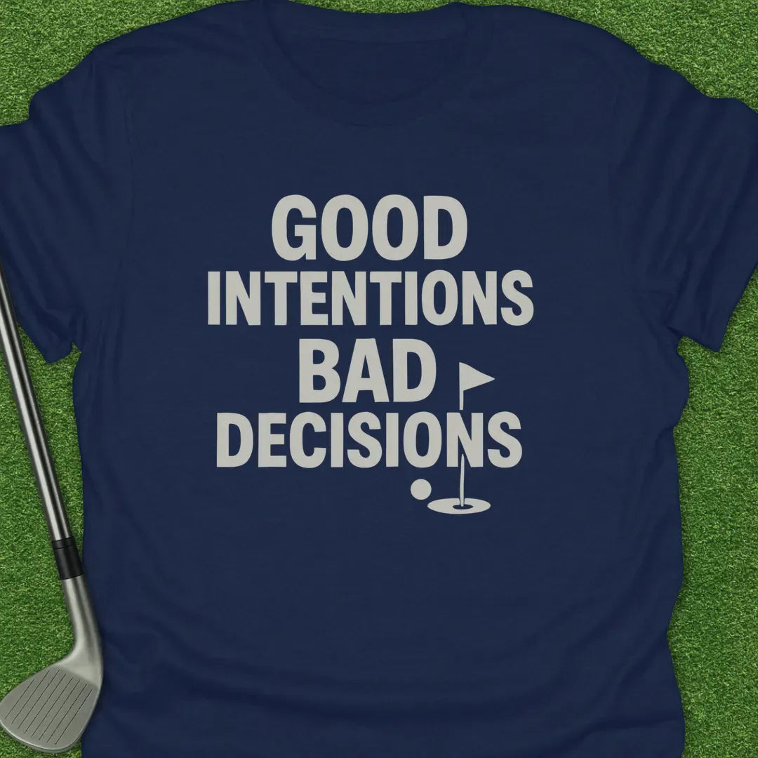 Navy / S Good Intentions Bad T-Shirt