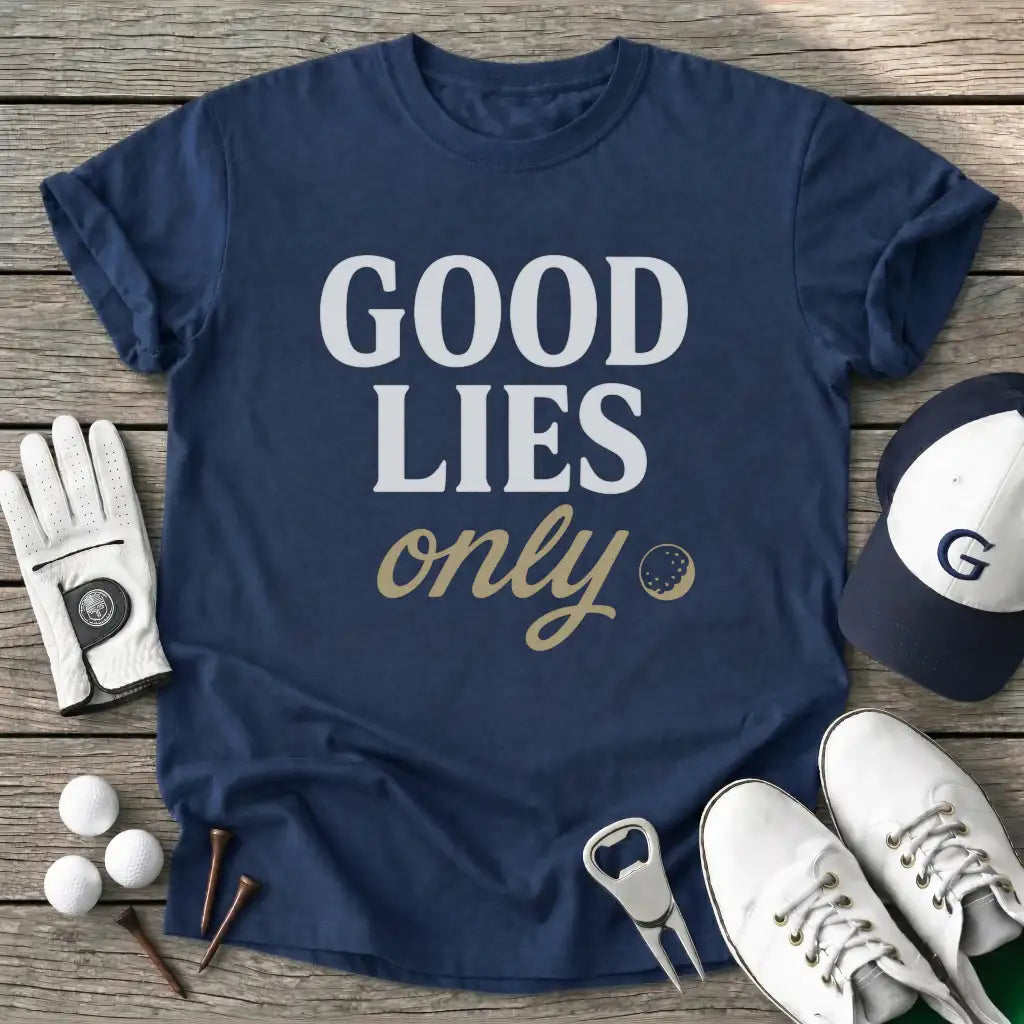 Navy / S Good Lies Only T-Shirt
