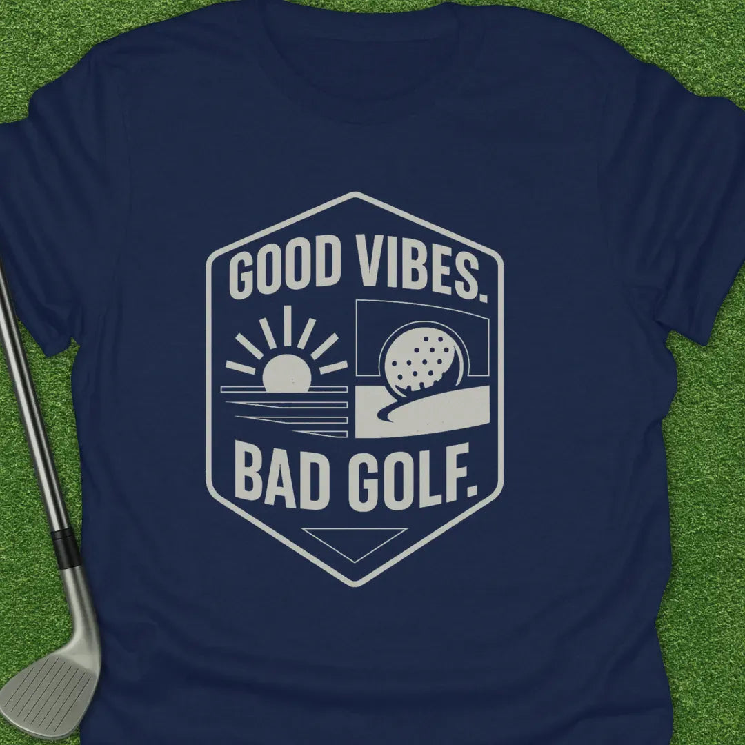 Navy / S Good Vibes Bad Golf T-Shirt
