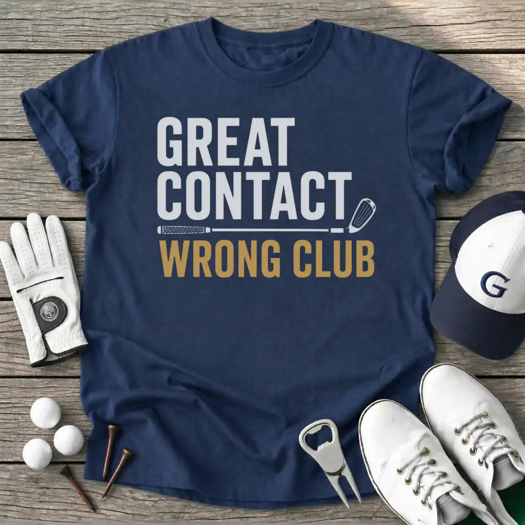 Great Contact Wrong T-Shirt in Navy