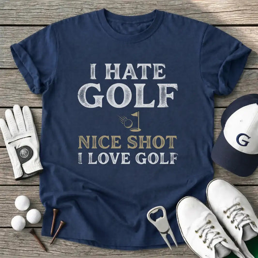 Navy / S Hate Golf Nice Shot T-Shirt
