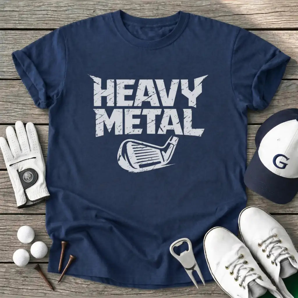 Navy / S Heavy Metal T-Shirt