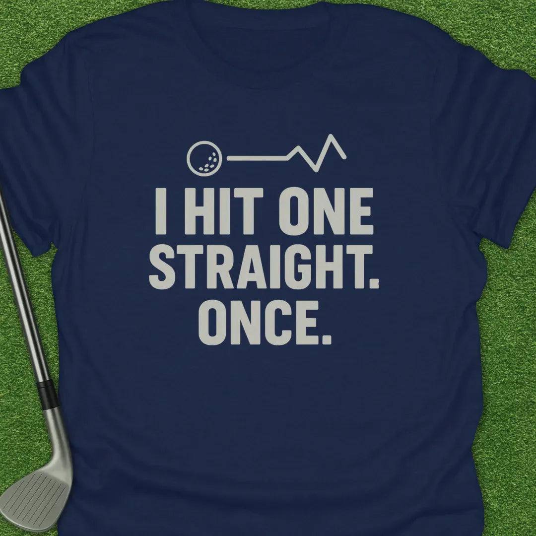 Navy / S Hit One Straight T-Shirt