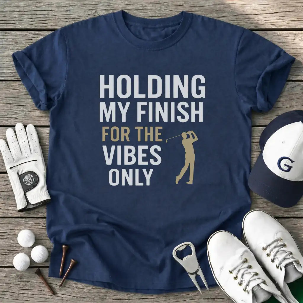 Navy / S Holding Finish For T-Shirt