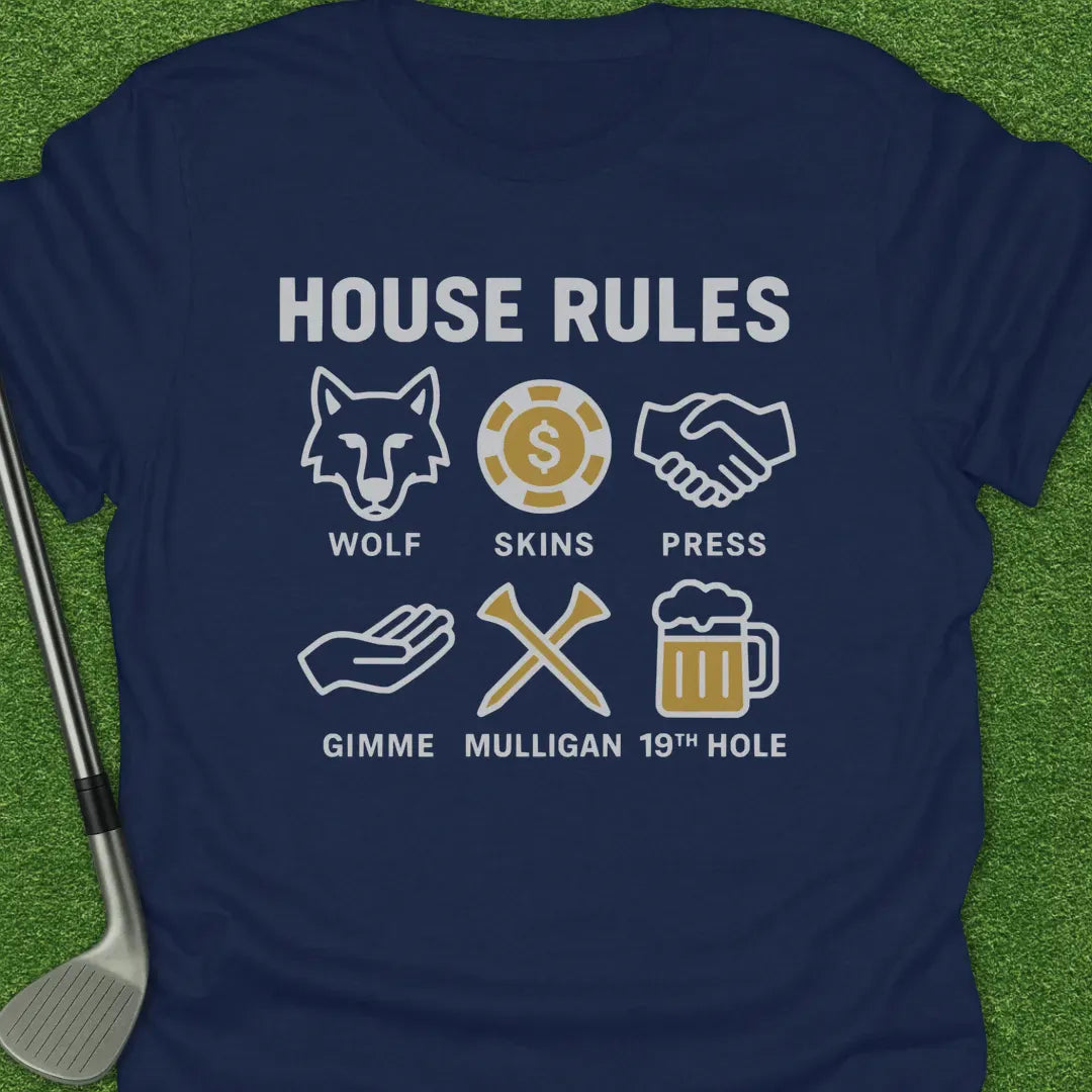 Navy / S House Rules Wolf T-Shirt