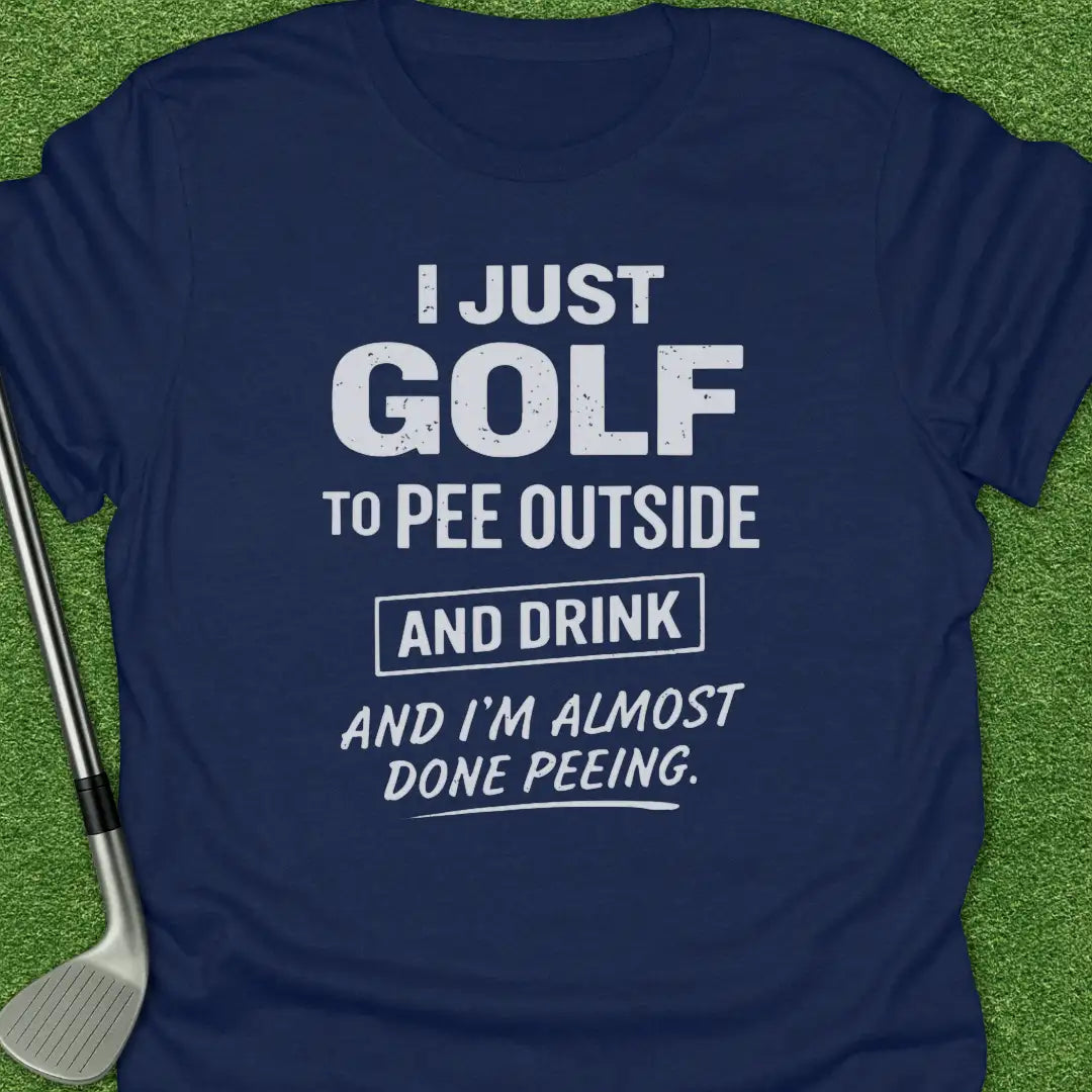 Navy / S Just Golf Pee T-Shirt