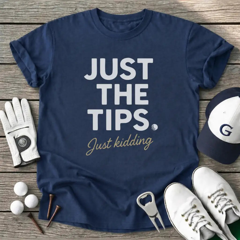 Navy / S Just The Tips Just T-Shirt