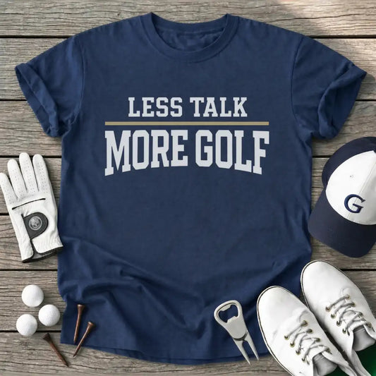 Less Talk More Golf T-Shirt in Navy