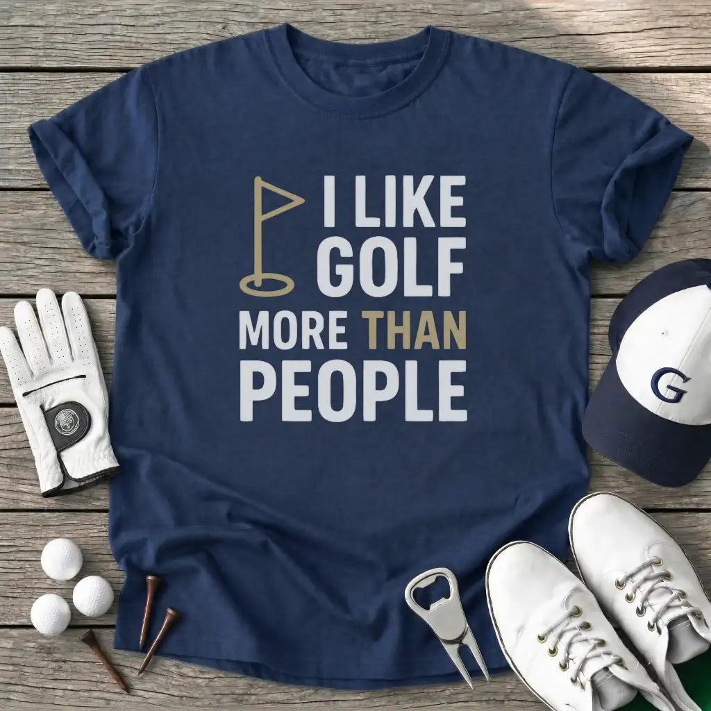 Navy / S Like Golf More Than T-Shirt