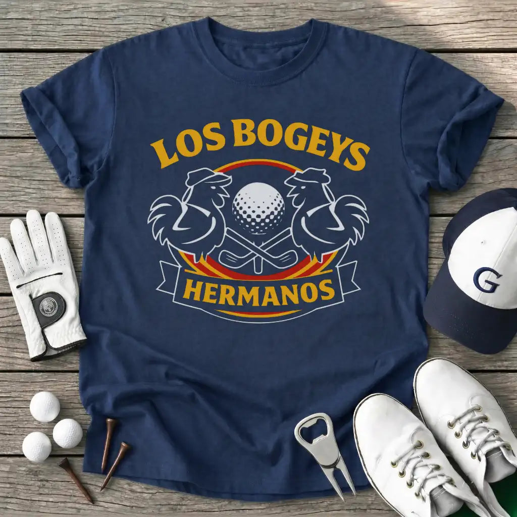 Navy / S Los Bogeys Hermanos T-Shirt