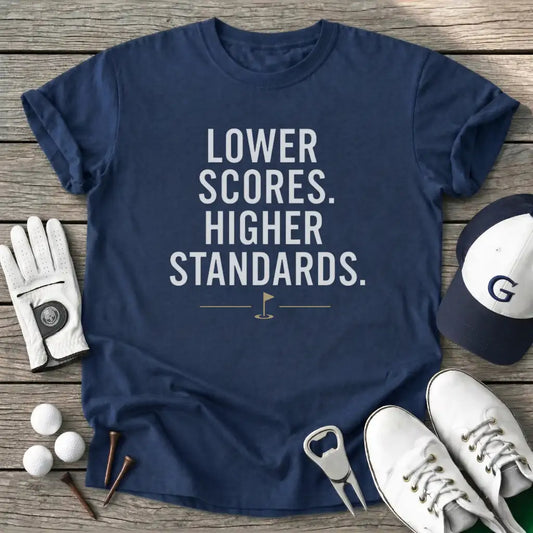 Navy / S Lower Scores Higher T-Shirt