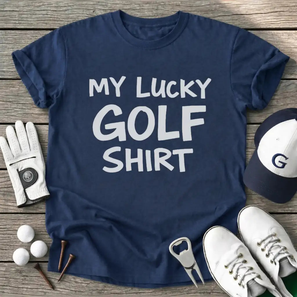 Navy / S Lucky Golf Shirt T-Shirt