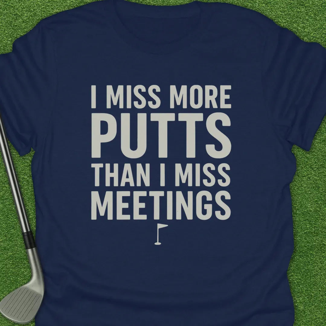 Navy / S Miss More Putts T-Shirt