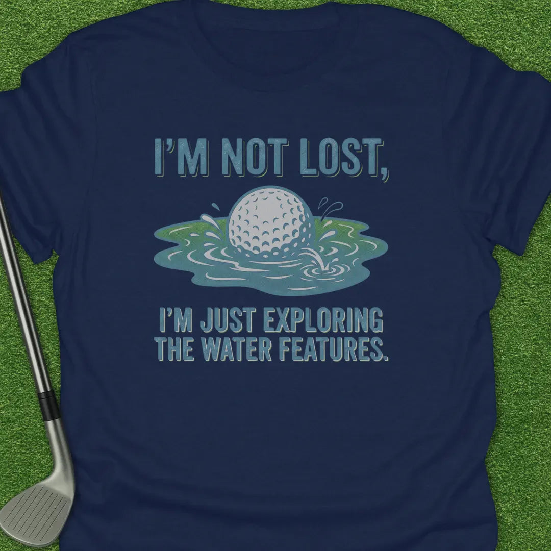Navy / S Not Lost Just T-Shirt