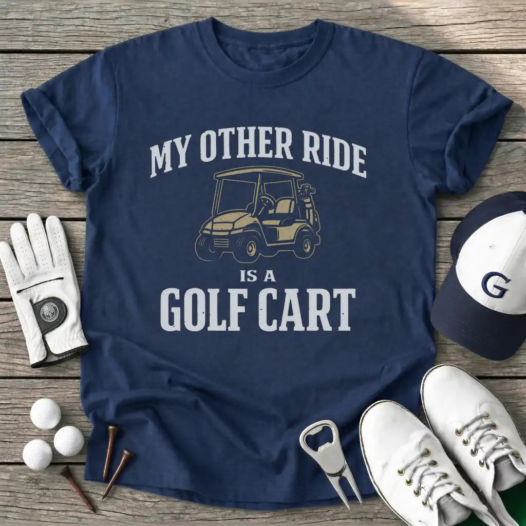 Navy / S Other Ride Golf Cart T-Shirt