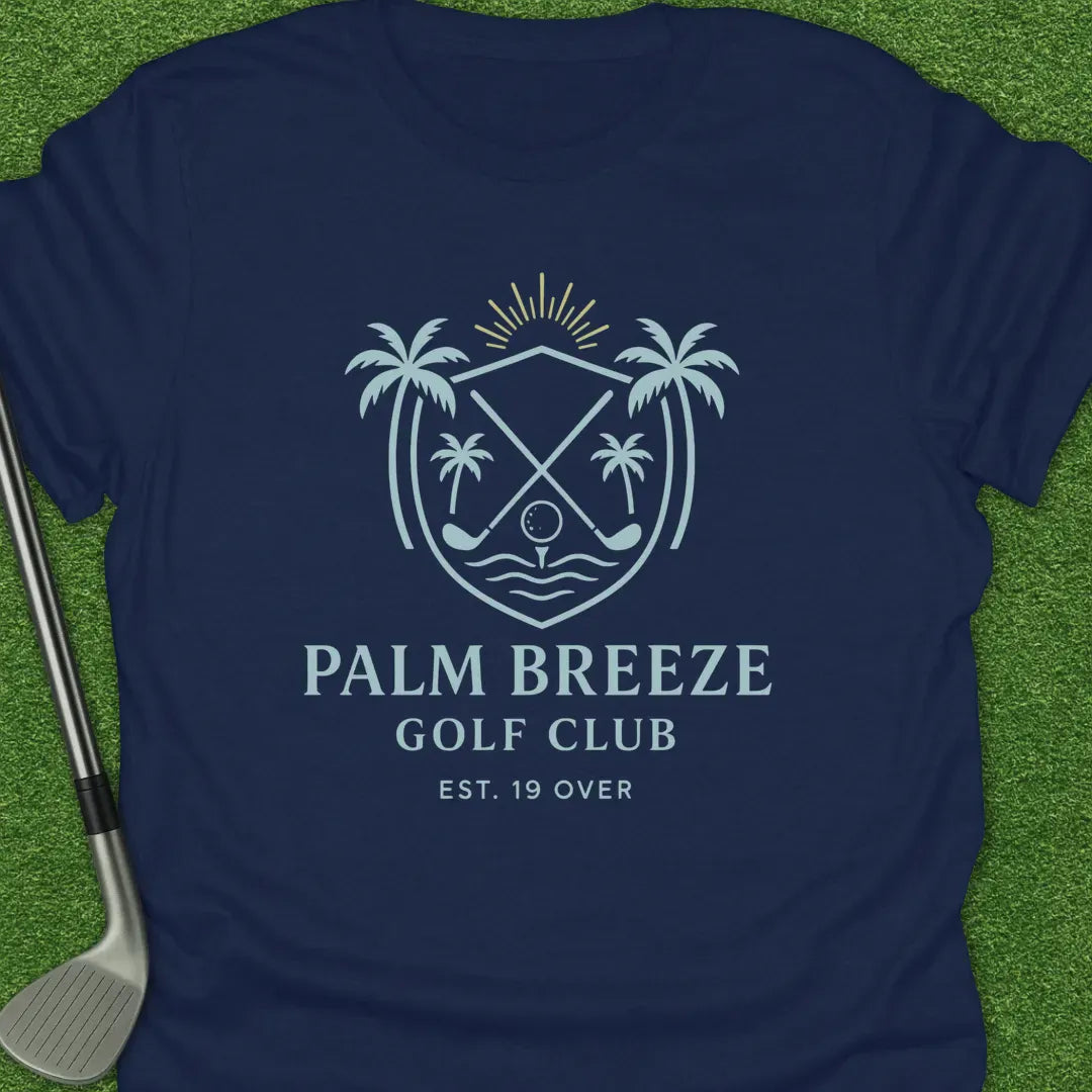 Navy / S Palm Breeze Golf T-Shirt