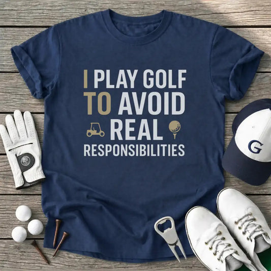 Navy / S Play Golf Avoid T-Shirt