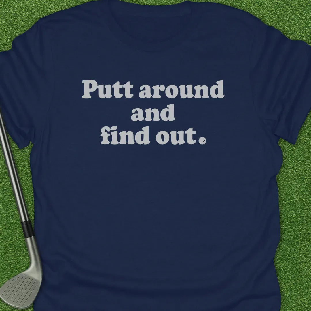 Navy / S Putt Around And T-Shirt