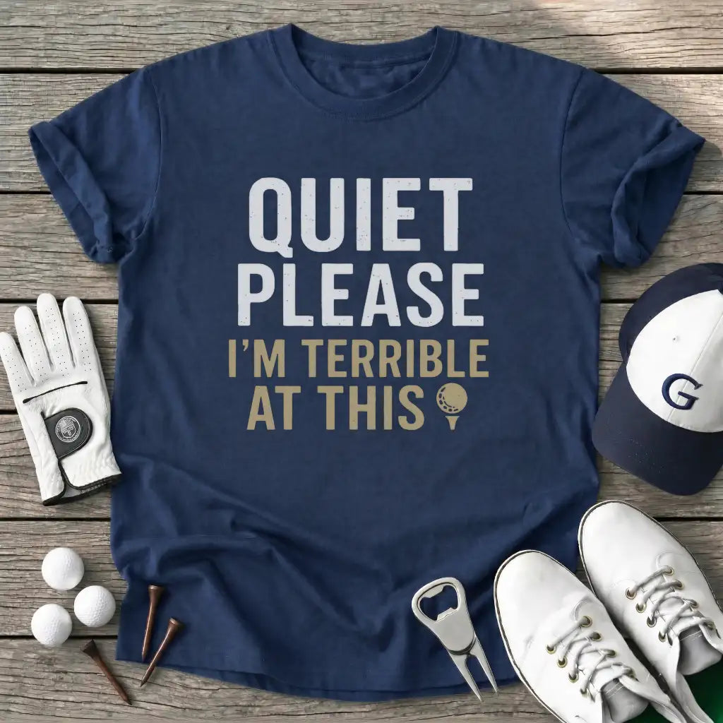 Navy / S Quiet Please T-Shirt