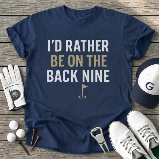 Navy / S Rather The Back Nine T-Shirt