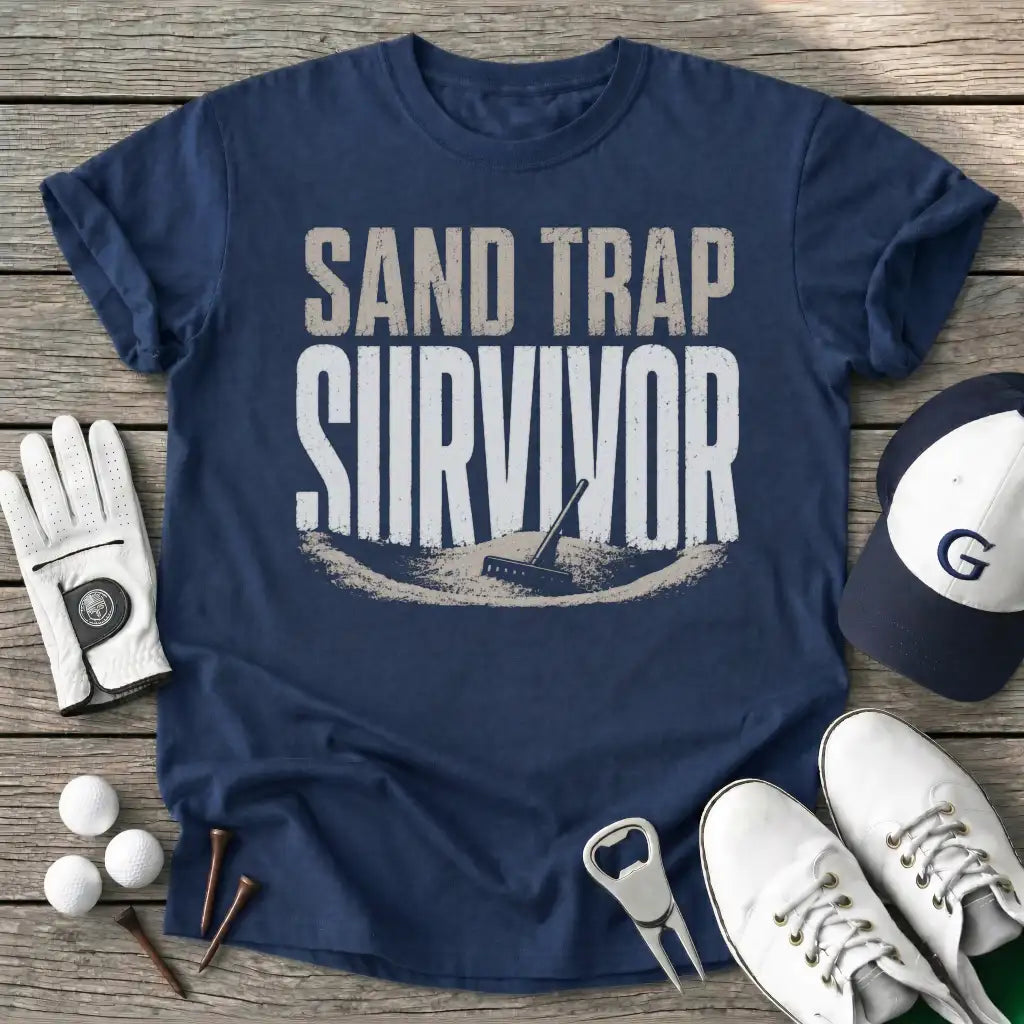 Navy / S Sand Trap Survivor T-Shirt
