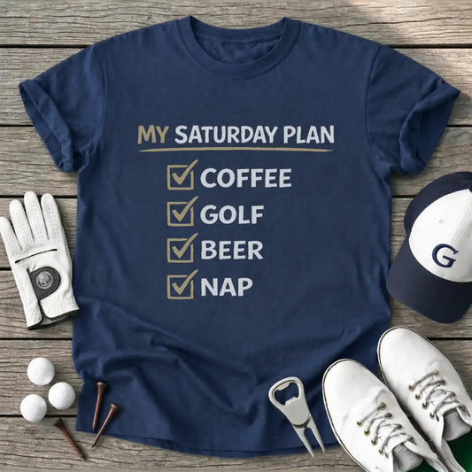 Saturday Plan T-Shirt in Navy