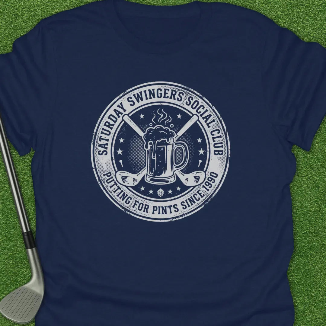 Navy / S Saturday Swingers T-Shirt
