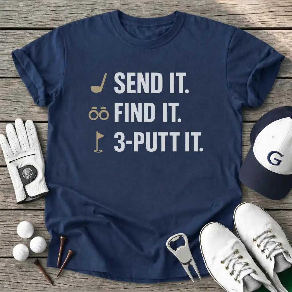 Send Find Putt T-Shirt in Navy