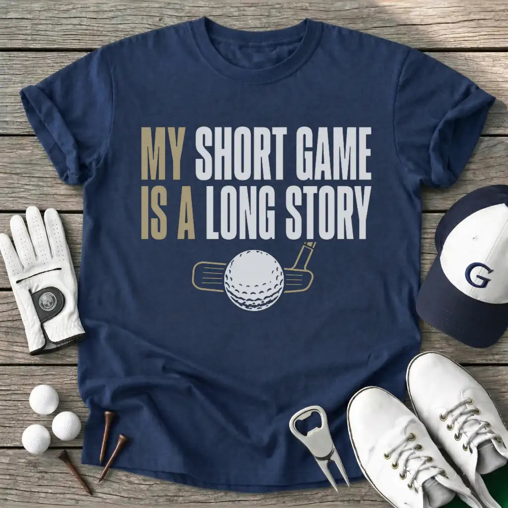 Navy / S Short Game Long T-Shirt