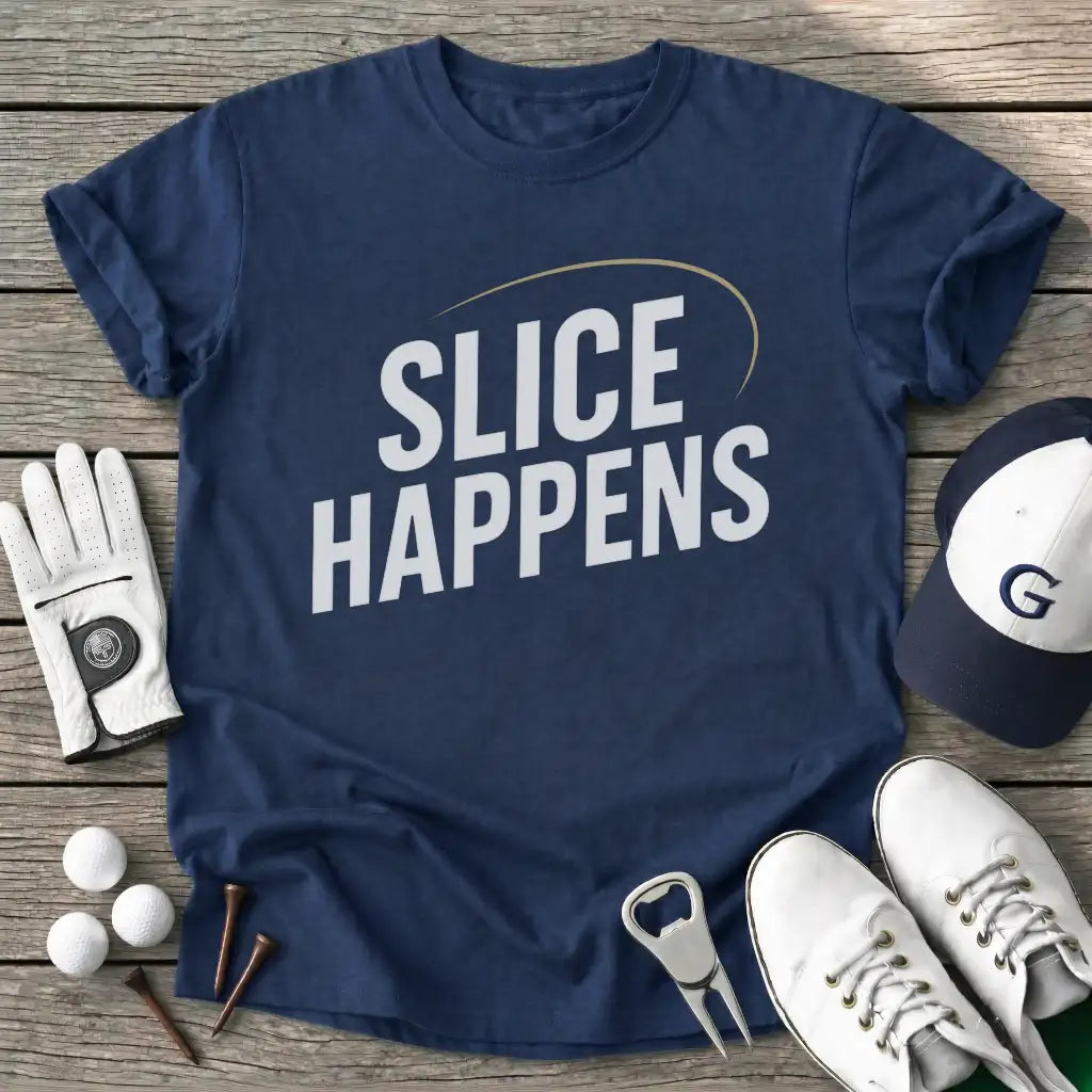 Navy / S Slice Happens T-Shirt