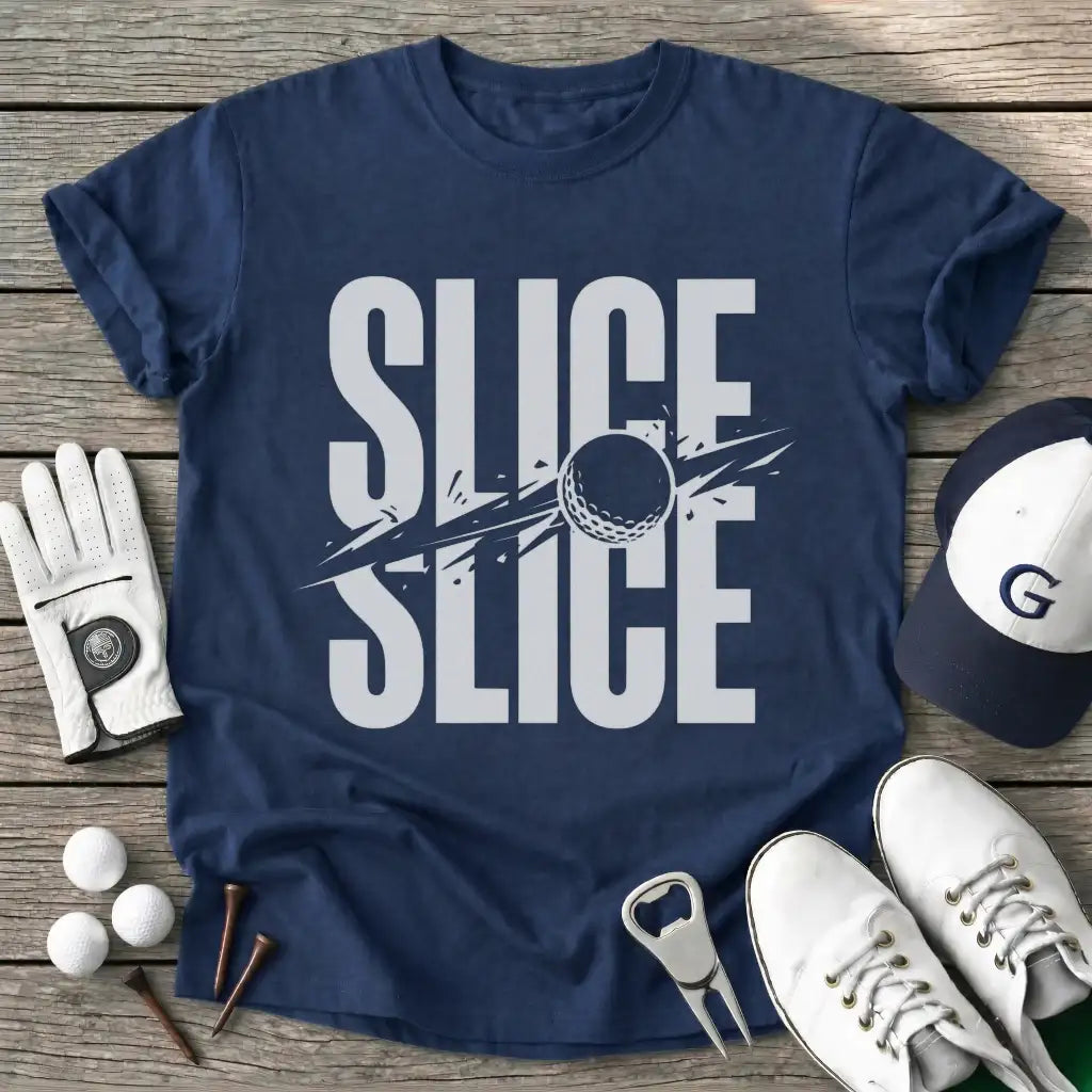 Slice Slice T-Shirt in Navy