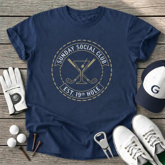 Sunday Social Club T-Shirt in Navy