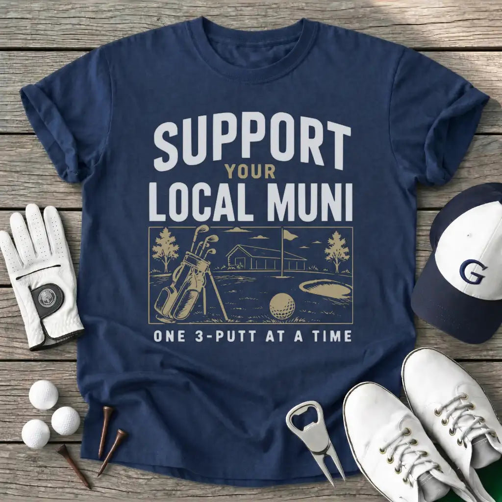 Navy / S Support Your Local T-Shirt