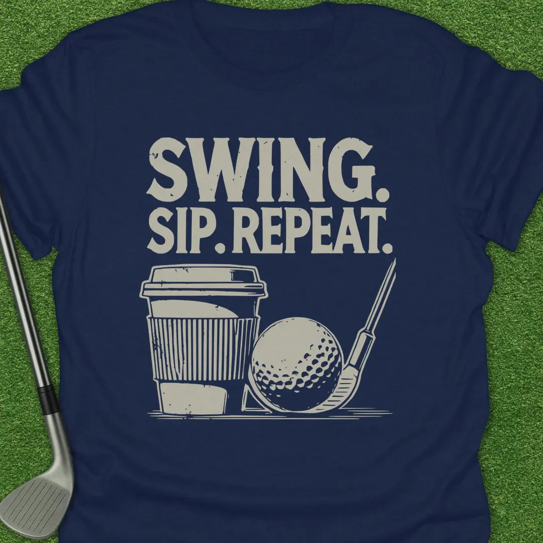 Navy / S Swing Sip Repeat T-Shirt