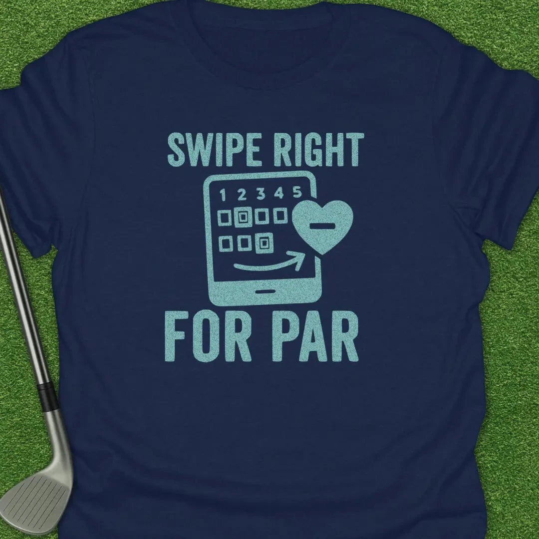Navy / S Swipe Right For Par T-Shirt