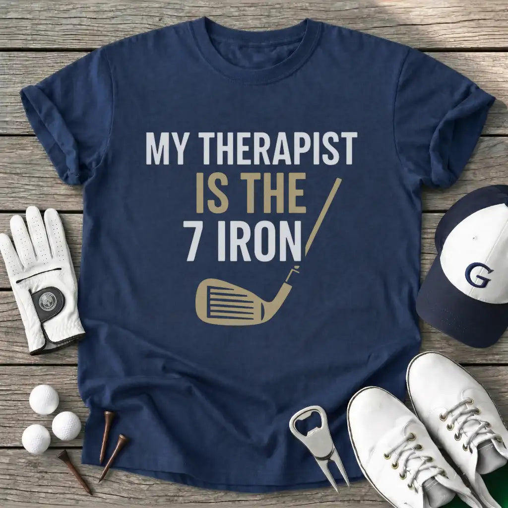 Navy / S Therapist The Iron T-Shirt