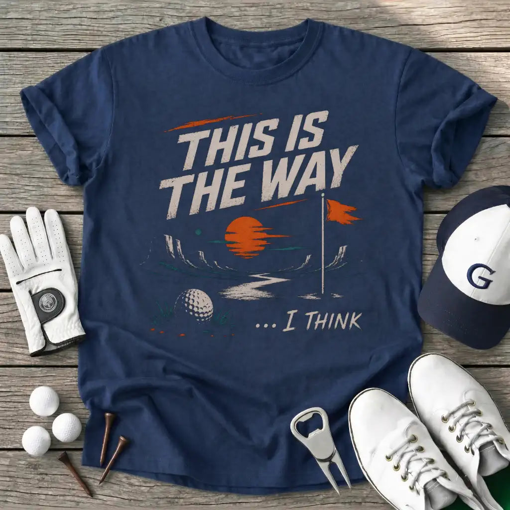 Navy / S This The Way Think T-Shirt