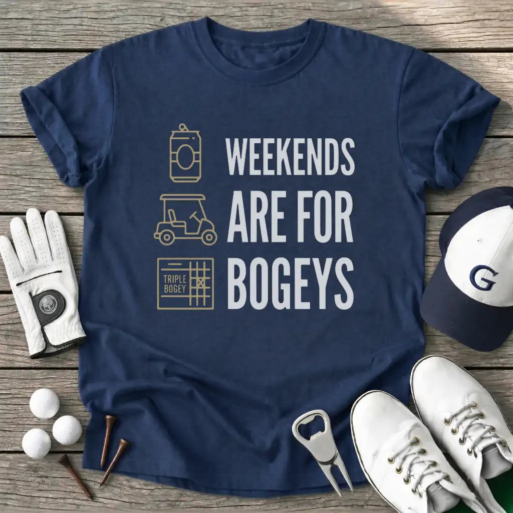 Weekends Are For T-Shirt in Navy
