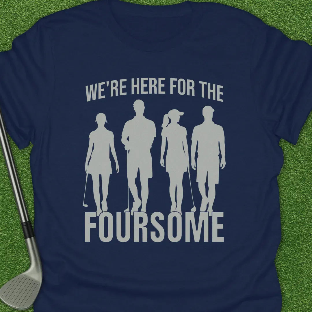 Navy / S Were Here For The T-Shirt